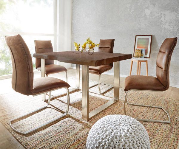 Stolová deska Edge 180x90cm XL Akácie hnědá - Image 5