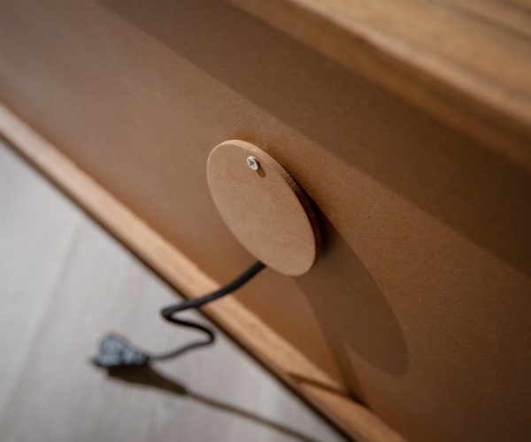 TV stolek Stonegrace 200 cm přírodní akácie 3D 4 dveře - Image 8