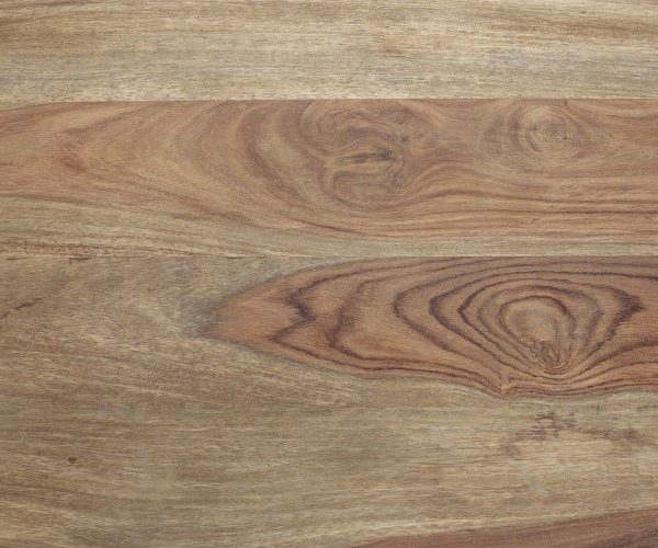 Jídelní stůl Edge 140x90 sheesham přírodní nerezová ocel široký švýcarská hrana - Image 3