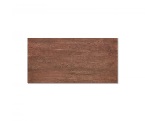 Jídelní stůl Edge 200x100 XL akácie hnědý nerezový šikmý - Image 4