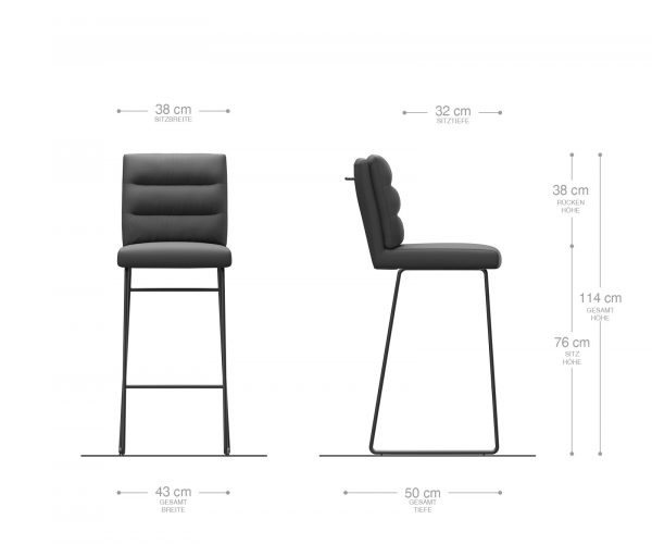 Barová židle Pela-Flex sametová růžová, kluzný rám z nerezové oceli - Image 5