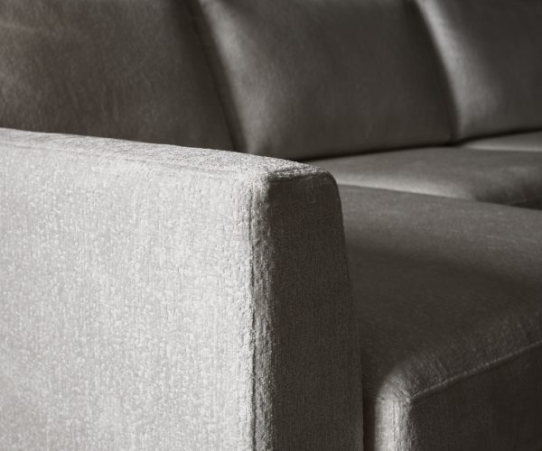 Rohová pohovka Marla 285x140 cm chenille taupe levý chaiselongue - Image 6