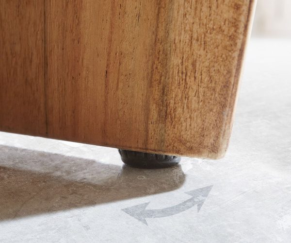 Komoda Live-Edge 145 cm akácie natural 3 dveře - Image 7