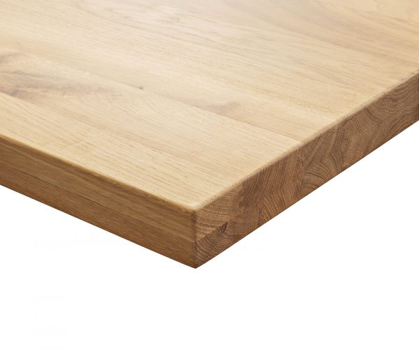 Jídelní stůl Edge 300x100 cm přírodní dub, pojezdový rám, černý kov - Image 7