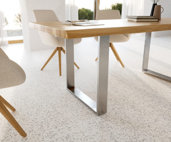 Jídelní stůl Edge 200x100 cm přírodní dubový masiv živý okraj - Image 6