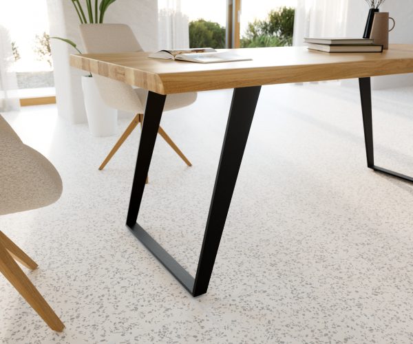 Jídelní stůl Edge 200x100 cm přírodní dubový masiv - Image 5