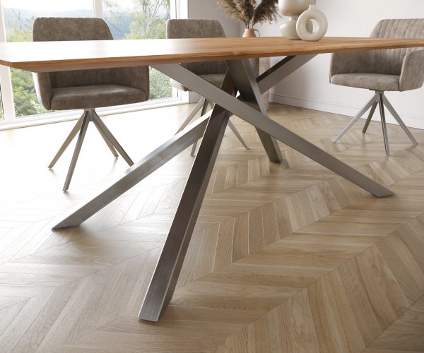 Jídelní stůl Edge 200x100 cm přírodní akácie Swiss - Image 6