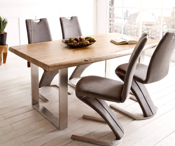 Stolová deska Edge 160x90 cm XL přírodní akácie - Image 5