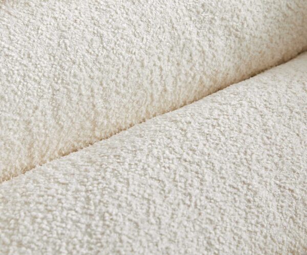 Boxspring postel Dream-Well bouclé krémově bílá 200x200 cm s matrací s jádrem z taštičkových pružin a visco topperem - Image 3