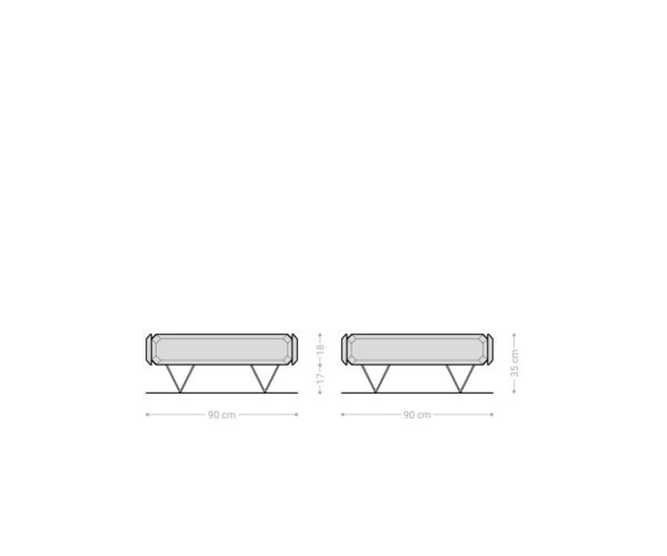 Konferenční stolek Kiano 90x90 cm přírodní akácie 2 zásuvky V-nohy černé - Image 6