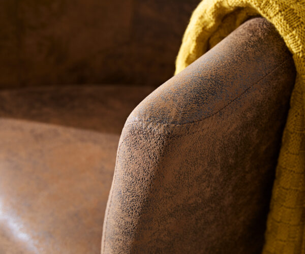 Křeslo Pieder Hnědé čalouněné lounge křeslo ve vintage stylu - Image 5