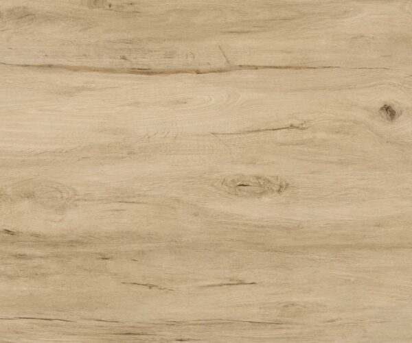 Konferenční stolek Ekrem 65x40 cm keramika Laminam® Sabbia, dubová barva, křížová konstrukce, kulatý, nerezová ocel - Image 3