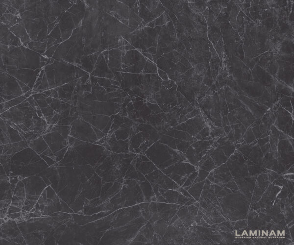 Jídelní stůl Edge 180-220x90 keramika Laminam Nero Greco antracit s černým W-rámem rozkládací - Image 3