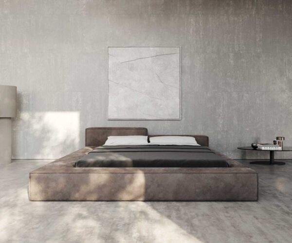 Čalouněná postel Kalinea microvlákno taupe vintage 180x200 cm - Image 3