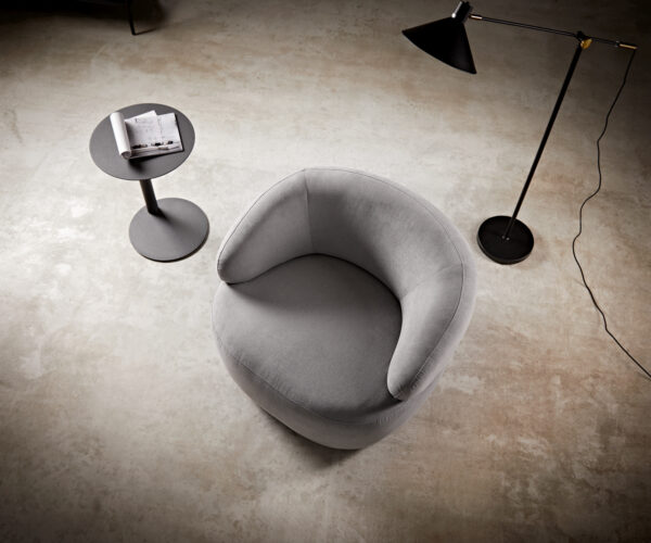Křeslo Nova mikrovlákno šedé 88x88 cm lounge křeslo - Image 6