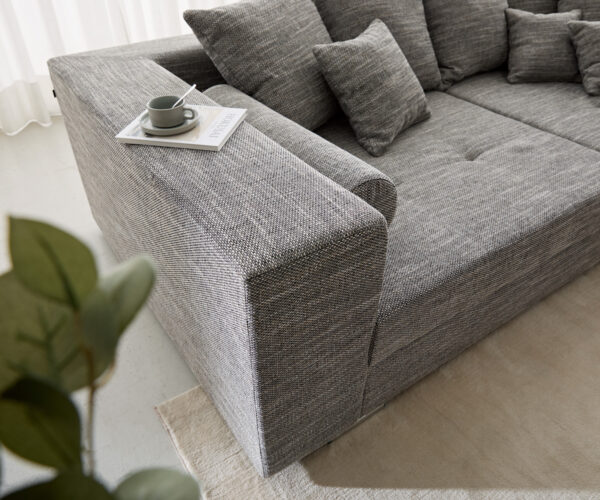 Velká pohovka Marlen 300x140 cm světle šedá sedačka - Image 5