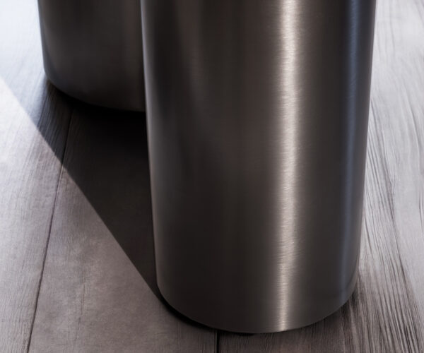 Jídelní stůl Edge oválný 220x120 keramika Iris FMG Patagonia Lappato Pilier nerezová ocel grafitová - Image 5