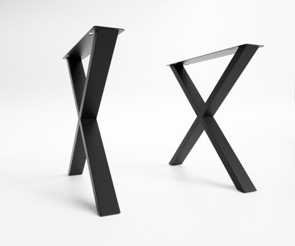 Stolový podnož ve tvaru "X" kov černá (sada 2 ks) X-Fuß - Image 3
