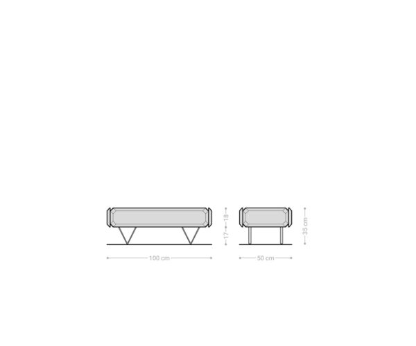 Konferenční stolek Kiano 100x50 cm přírodní akácie 2 zásuvky V-nohy nerezová ocel - Image 8