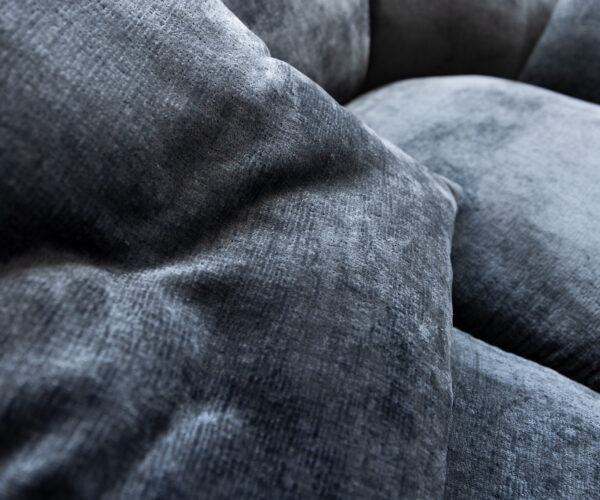 Velká pohovka Lunna 360x175 cm, modrý chenille, 2 polštáře - Image 7