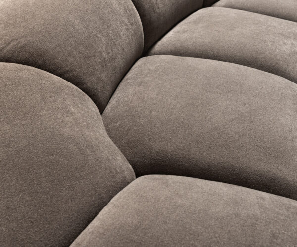 Velká pohovka Lunna 360x175 cm strukturovaná látka měkký taupe 2 polštáře - Image 7
