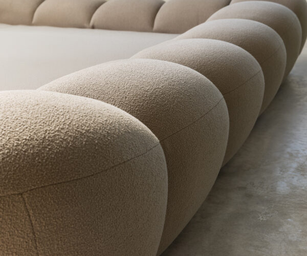 Čalouněná postel Perlla 180x200 cm bouclé taupe - Image 6