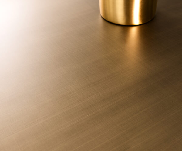 Komoda Taka 200 cm metalická zlatá, 4 dveře, zavěšená, černý kov - Image 3