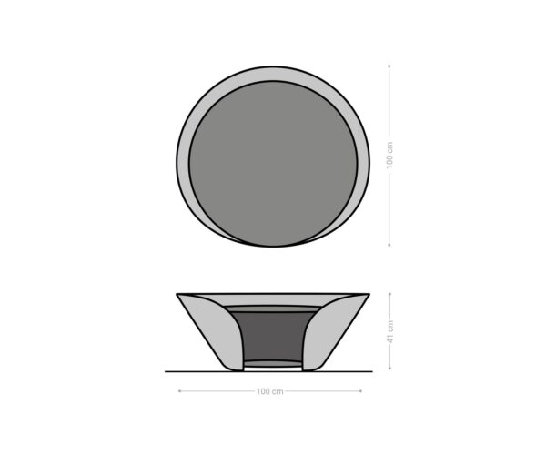 Konferenční stolek Skafi 100x40 cm keramika Minas Melange metalická zlatá - Image 3