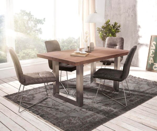 Stolová deska Edge 200x100 cm XL akácie hnědá - Image 5