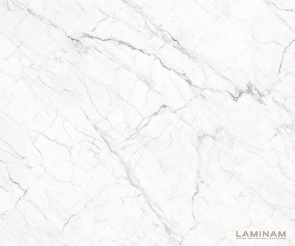 Jídelní stůl Edge 300x100 keramický Laminam® Statuarietto white Estelar kulatý nerezová ocel - Image 3