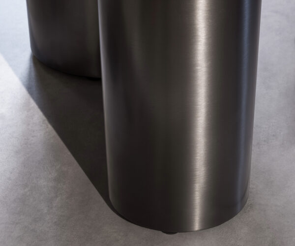 Jídelní stůl Edge 300x100 cm keramika Laminam® Sabbia dubová barva Pilier nerezová ocel grafitová - Image 6