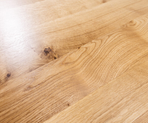 Jídelní stůl Edge lodní tvar 240x100 cm přírodní dub Troa kov černý švýcarský - Image 3