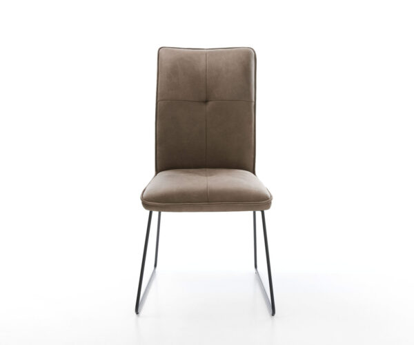 Jídelní židle Maddy-Flex taupe vintage s kluzáky černá - Image 2