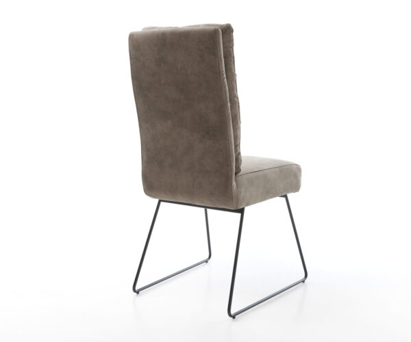 Jídelní židle Pela-Flex taupe vintage s kluzáky černá - Image 5