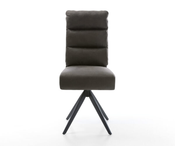Jídelní židle Pela-Flex antracit vintage křížová podnož úhlová černá - Image 2
