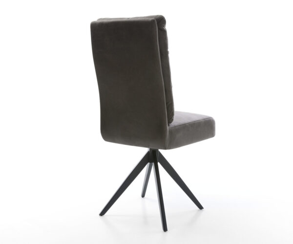 Jídelní židle Pela-Flex antracit vintage křížová podnož úhlová černá - Image 5