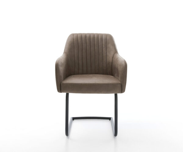 Jídelní židle Greg-Flex taupe vintage konzolové kulaté černé - Image 2