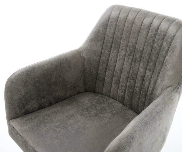 Jídelní židle Greg-Flex šedé vintage konzolové ploché nerezové oceli - Image 4