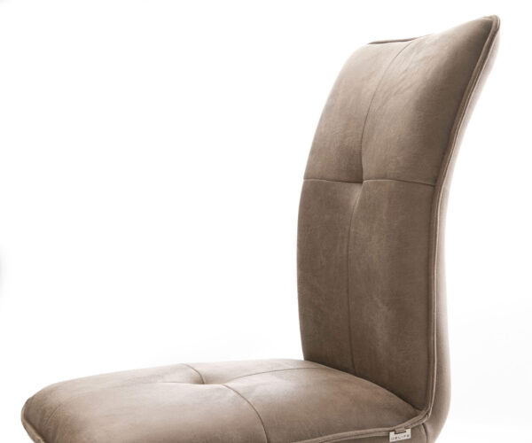 Jídelní židle Maddy-Flex taupe vintage konzolová plochá nerezová ocel - Image 4