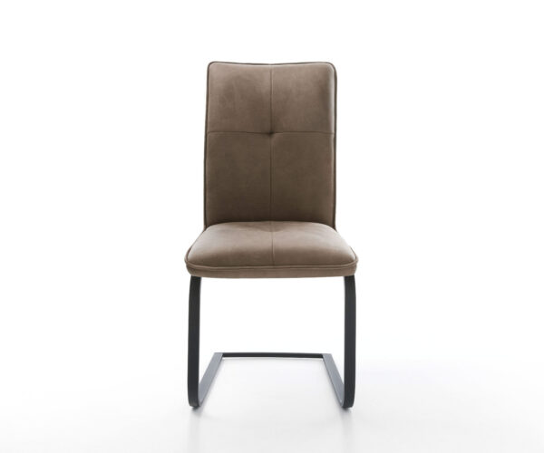 Jídelní židle Maddy-Flex taupe vintage konzolová židle s matnou černou úpravou - Image 2