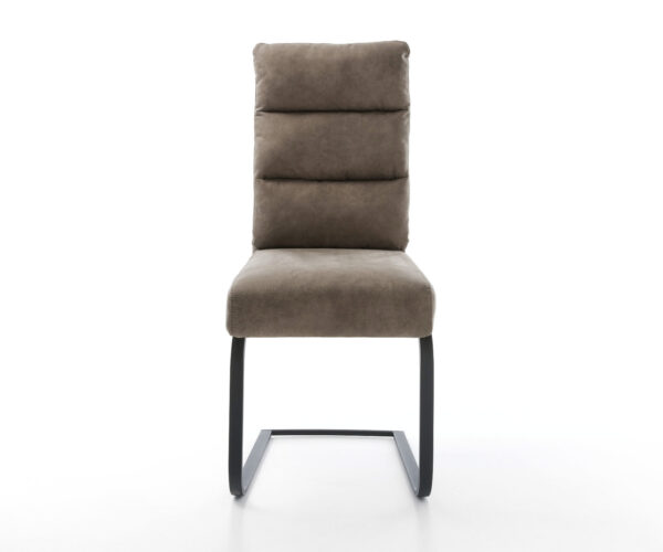 Jídelní židle Pela-Flex taupe vintage konzolová židle s matnou černou úpravou - Image 2