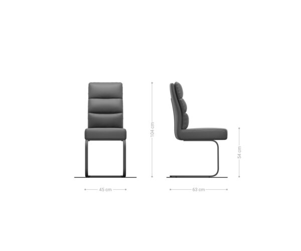 Jídelní židle Pela-Flex taupe vintage konzolová židle s matnou černou úpravou - Image 6