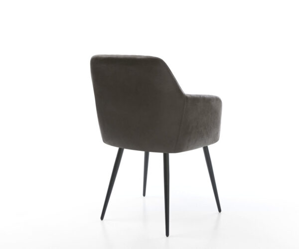 Jídelní židle Greg-Flex antracit vintage, 4 kuželové černé nohy - Image 5