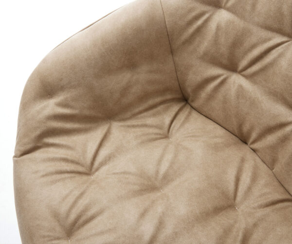 Jídelní židle Gaio-Flex béžový vintage křížový rám, černý hranatý - Image 4