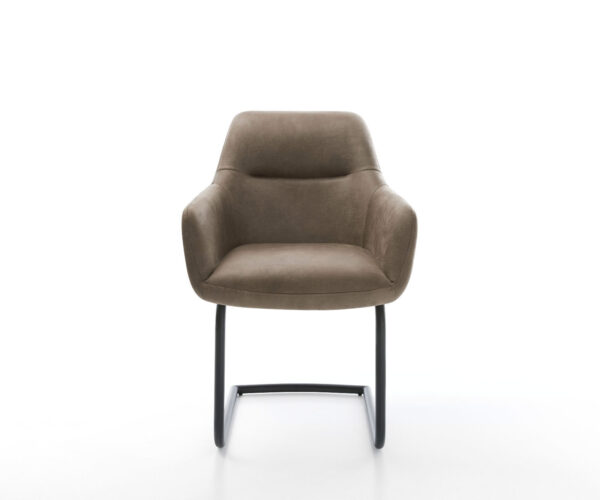 Jídelní židle Pejo-Flex taupe vintage konzolová kulatá černá - Image 2