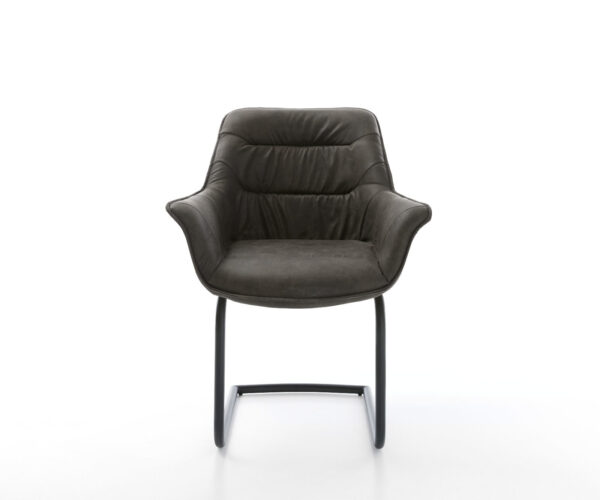 Jídelní židle Kaira-Flex antracit vintage konzolové kulaté černé - Image 2