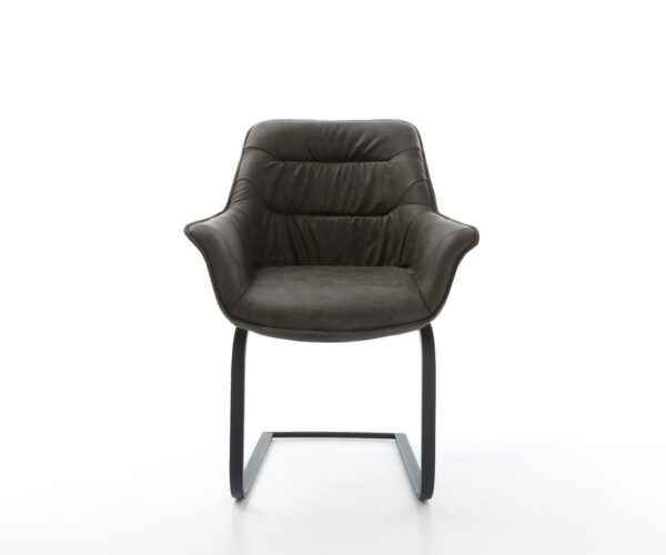 Jídelní židle Kaira-Flex antracit vintage konzolové matná černá - Image 2