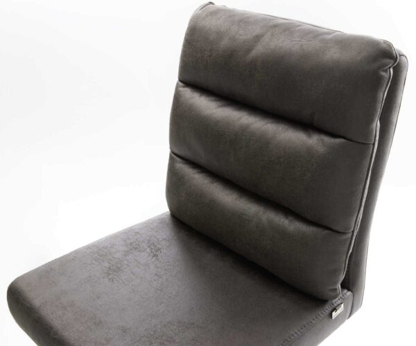 Barová židle Pela-Flex vintage antracitová otočná podnož s nastavitelnou výškou, kovová - Image 4