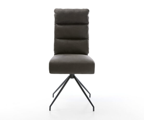 Jídelní židle Pela-Flex antracit vintage křížová podnož, zužující se černá - Image 2