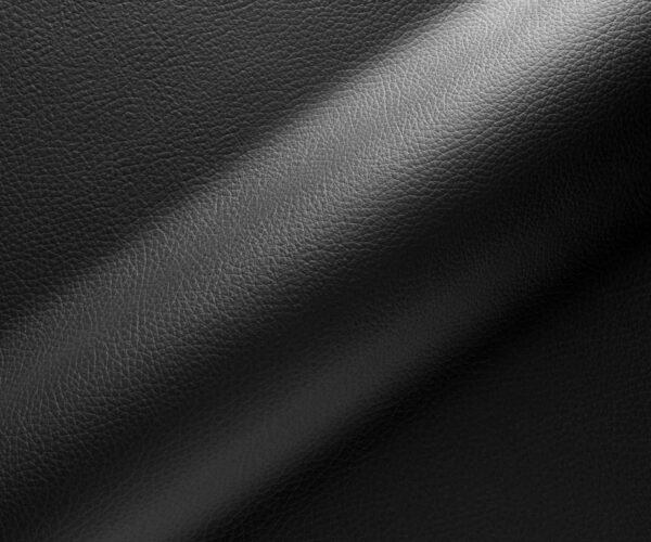 Jídelní židle Pela-Flex černá pravá kůže, 4-nohá zúžená černá - Image 3